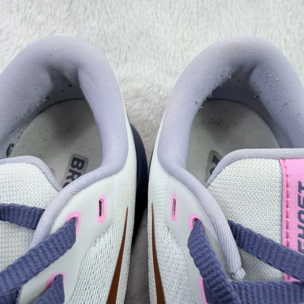 Brooks Ghost 15 Womens Running Shoes Spa Blue Neo Pink Size 10 Athletic Shoe